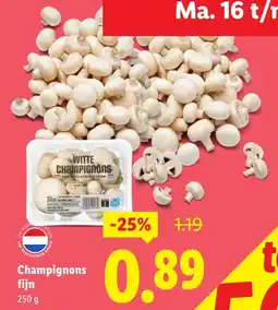 Lidl Champignons fijn aanbieding
