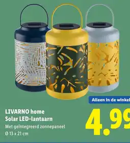 Lidl Livarno home solar led lantaarn aanbieding