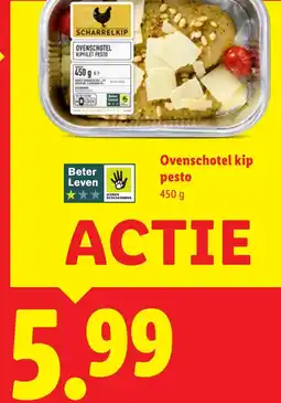 Lidl Ovenschotel kip pesto aanbieding
