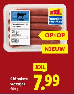 Lidl Chipolata worstjes aanbieding