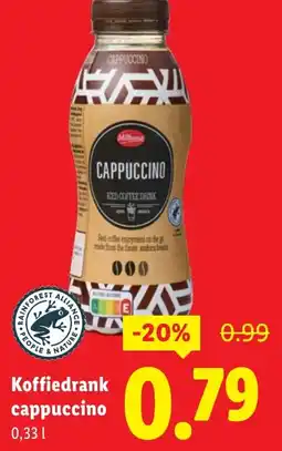 Lidl Koffiedrank cappuccino aanbieding