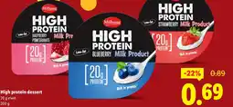 Lidl High protein dessert aanbieding