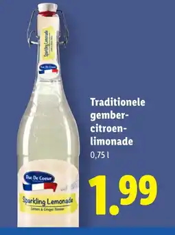 Lidl Traditionele gember citroen limonade aanbieding
