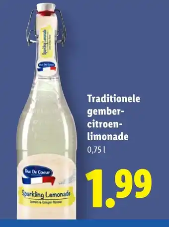 Lidl Traditionele gember citroen limonade aanbieding