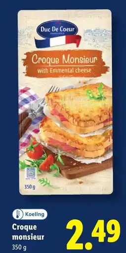 Lidl Croque Monsieur aanbieding