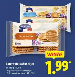 Lidl Boterwafels of koekjes aanbieding