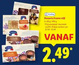 Lidl Desserts Franse stijl aanbieding