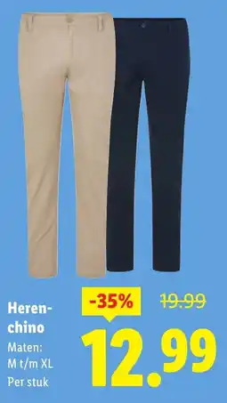 Lidl Heren chino aanbieding