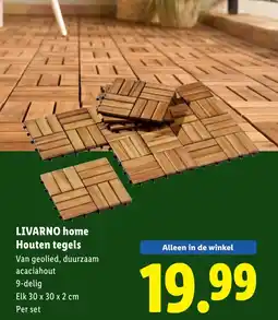 Lidl LIVARNO home Houten tegels aanbieding