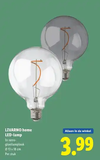 Lidl LIVARNO home LED lamp aanbieding