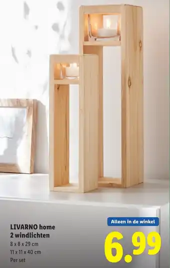 Lidl LIVARNO home 2 windlichten aanbieding