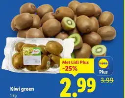 Lidl Kiwi groen aanbieding