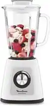 Bol.com Moulinex Blendforce Glass LM430110 - Blender - 800W - 15L - Ijsmaler - Wit aanbieding