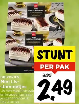 Vomar Voordeelmarkt Mini IJs stammetjes aanbieding