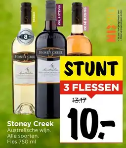 Vomar Voordeelmarkt Stoney Creek Australische wijn. aanbieding