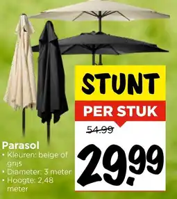 Vomar Voordeelmarkt Parasol aanbieding