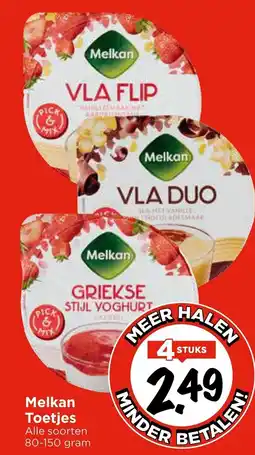 Vomar Voordeelmarkt Melkan Toetjes aanbieding