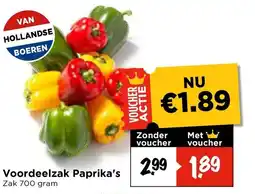 Vomar Voordeelmarkt Voordeelzak Paprika's aanbieding