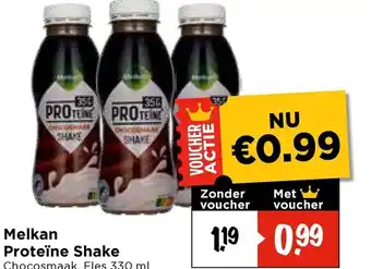 Vomar Voordeelmarkt Melkan Proteïne Shake aanbieding