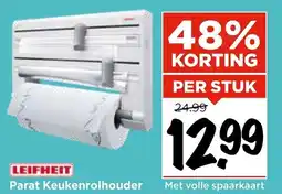 Vomar Voordeelmarkt LEIFHEIT Parat Keukenrolhouder aanbieding