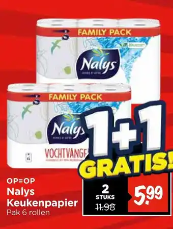 Vomar Voordeelmarkt Nalys Keukenpapier aanbieding
