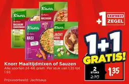 Vomar Voordeelmarkt Knorr Maaltijdmixen of Sauzen aanbieding