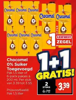Vomar Voordeelmarkt Chocomel 0% Suiker Toegevoegd aanbieding