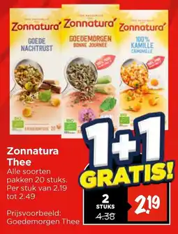 Vomar Voordeelmarkt Zonnatura Thee aanbieding