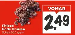 Vomar Voordeelmarkt Pitloze Rode Druiven aanbieding