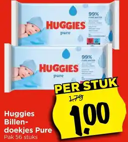 Vomar Voordeelmarkt Huggies Billen doekjes Pure aanbieding