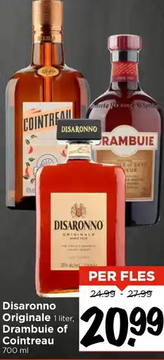 Vomar Voordeelmarkt Disaronno Originale, Drambuie of Cointreau aanbieding