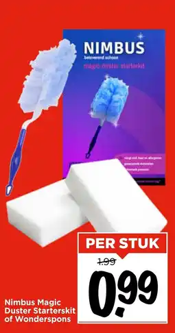 Vomar Voordeelmarkt Nimbus Magic Duster Starterskit of Wonderspons aanbieding