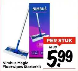 Vomar Voordeelmarkt Nimbus Magic Floorwipes Starterkit aanbieding