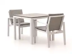 Kees Smit Bellagio Vezzano/La Fonte 90cm dining tuinset 3-delig aanbieding