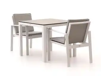 Kees Smit Bellagio Vezzano/La Fonte 90cm dining tuinset 3-delig aanbieding