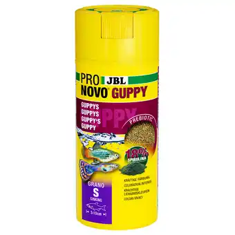 Zooplus Dubbelpak: 2x250ml JBL ProNovo Guppy Grano S vissenvoer aanbieding
