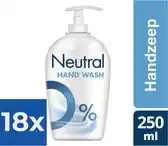 Bol.com Neutral - Handzeep - Hand Wash - Sensitive Skin - 250ml x 18 aanbieding