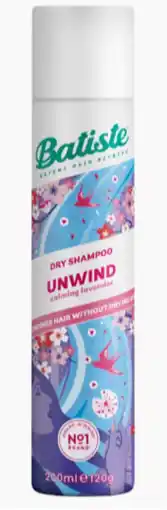 De Online Drogist Batiste Unwind Dry Shampoo Calming Lavender 200ML aanbieding