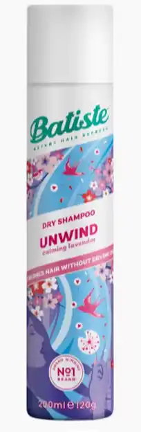 De Online Drogist Batiste Unwind Dry Shampoo Calming Lavender 200ML aanbieding