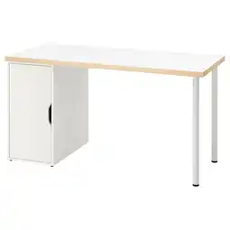 IKEA Lagkapten / alex Bureau, stippenpatroon/zwart wit, 140x60 cm aanbieding