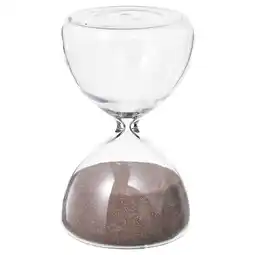 IKEA EftertÄnka Decoratieve zandloper, helder glas/zandkleur, 10 cm aanbieding