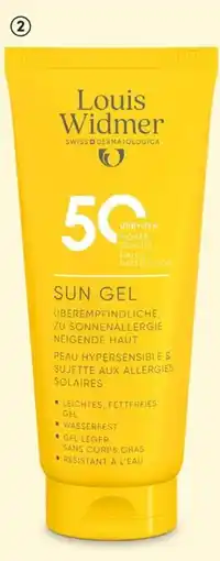 DA Louis widmer Sun gel aanbieding