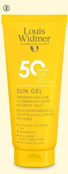 DA Louis widmer Sun gel aanbieding