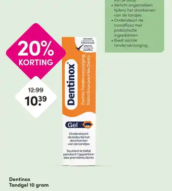DA Dentinox Tandgel aanbieding