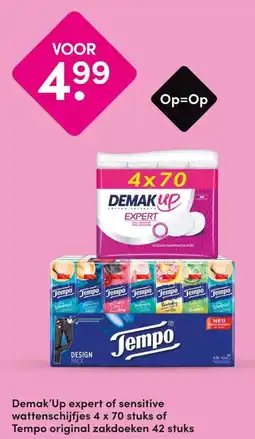 DA Demak'Up expert of sensitive wattenschijfjes aanbieding
