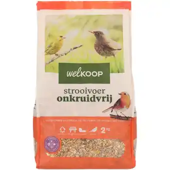 Welkoop Welkoop - Strooivoer met Fruit - Onkruidvrij - Tuinvogelvoer - 2 kg aanbieding