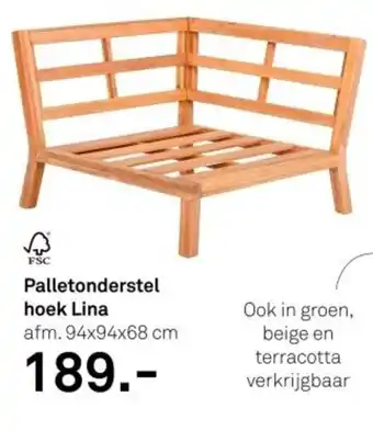 Karwei Palletonderstel hoek Lina aanbieding