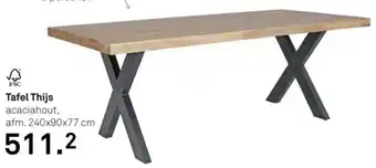 Karwei Tafel Thijs aanbieding