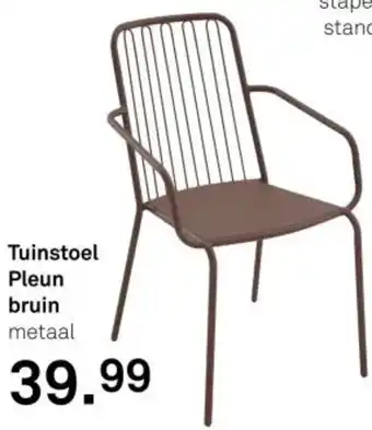 Karwei Tuinstoel Pleun bruin aanbieding