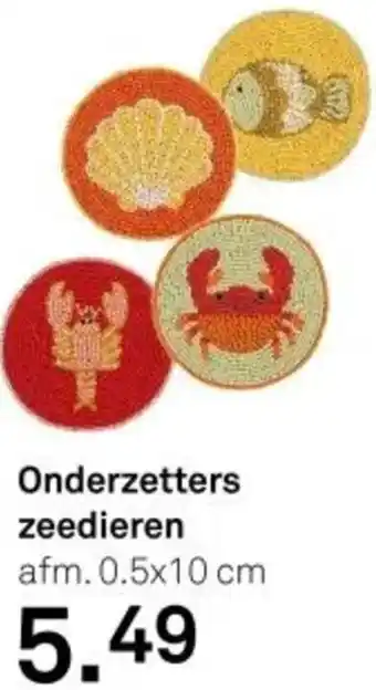 Karwei Onderzetters zeedieren aanbieding